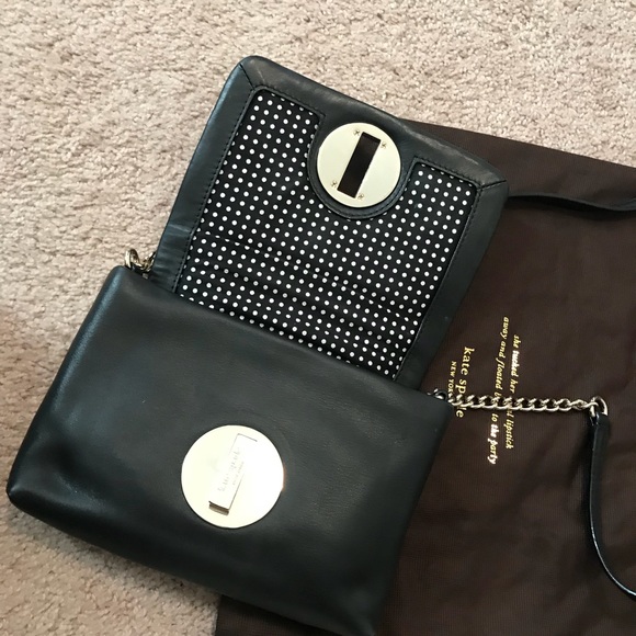 Kate Spade black leather cross body bag - Picture 3 of 5